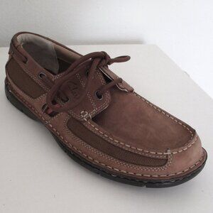 Clarks XTR Lite Mens Tan Nubuck Lace-up Active Casual Loafer NWOB - Size 7M